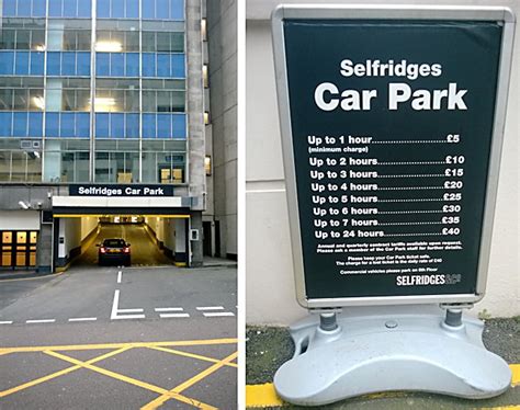 Selfridges car park prices